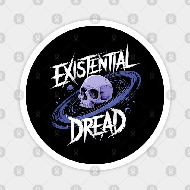 Existential Dread, Embrace Infinite Uncertainty Magnet by Pixel Threads 